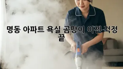 명동 아파트 욕실 곰팡이, 이젠 걱정 끝!