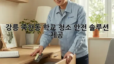 강릉 죽헌동 학교 청소🧹✨ 안전 솔루션 제공!